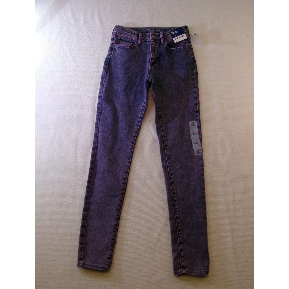 Old Navy‎ Kids Purple Rockstar Jeggings High Rise 360 Stretch Jeans Size 16 NWT